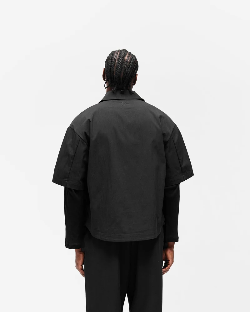 Initial Short Sleeve Shirt - Jet Black