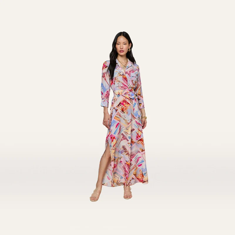Cameron Silk Shirt Dress