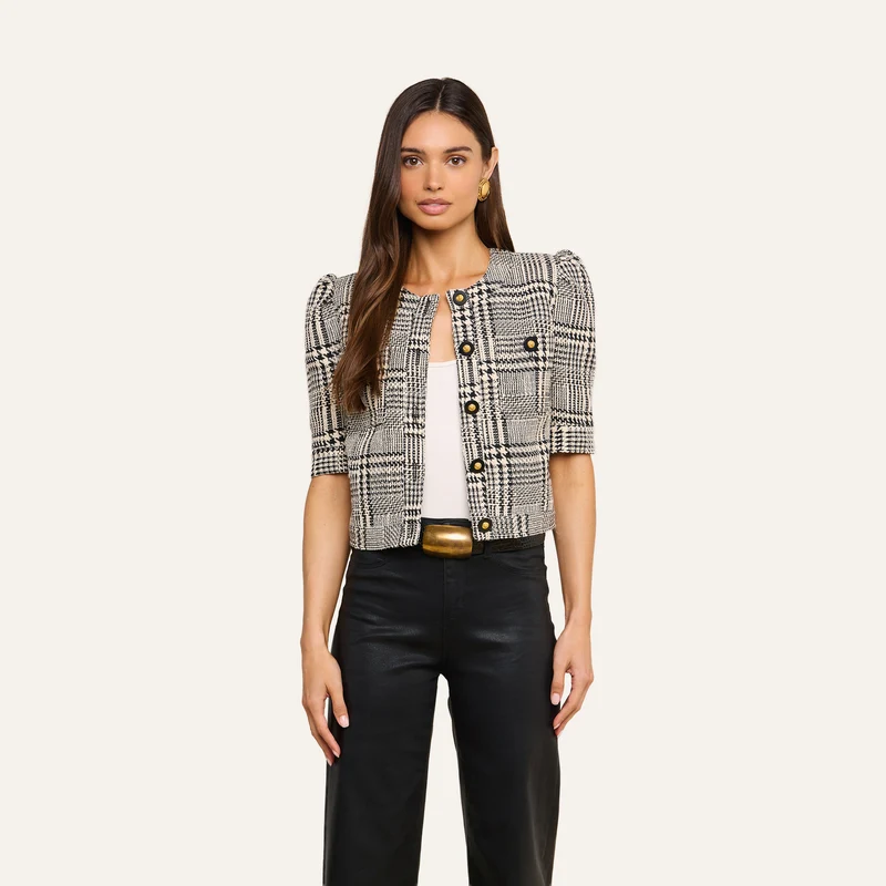 Allegra Cropped Tweed Jacket