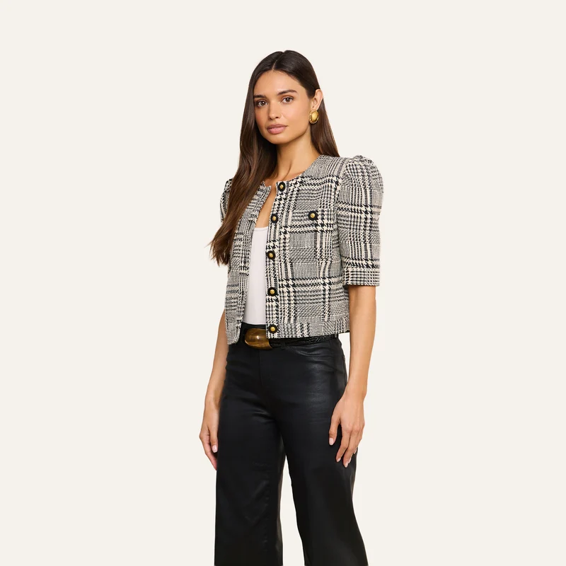 Allegra Cropped Tweed Jacket