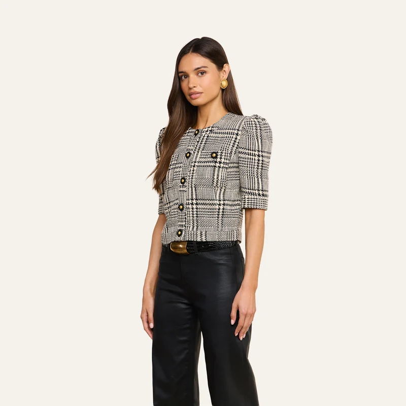 Allegra Cropped Tweed Jacket