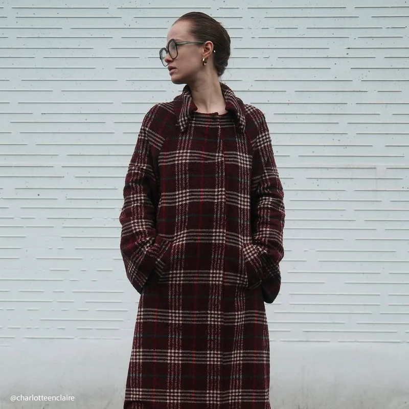 Tissu Tweed, Laine Coton - Tartan, Stradella