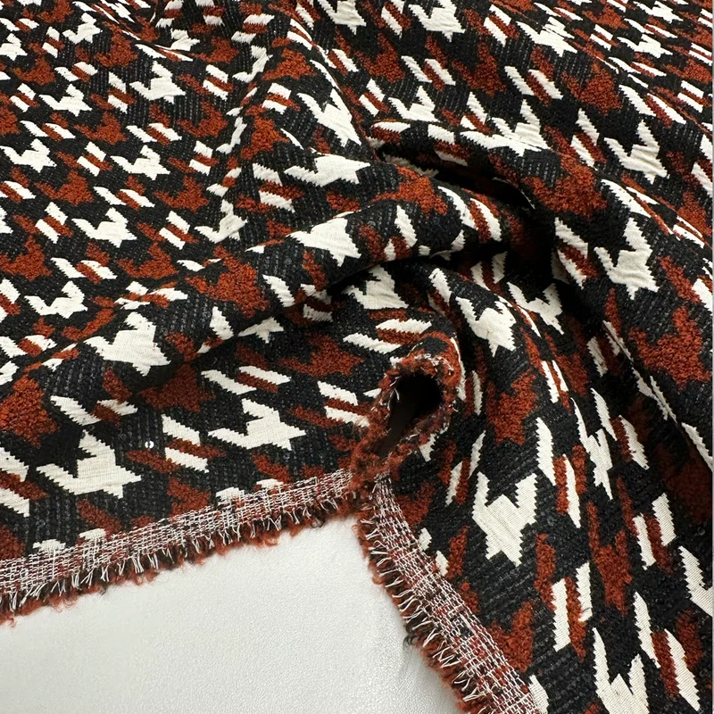 Tissu Manteau Brodé, Laine Paillettes - Brando