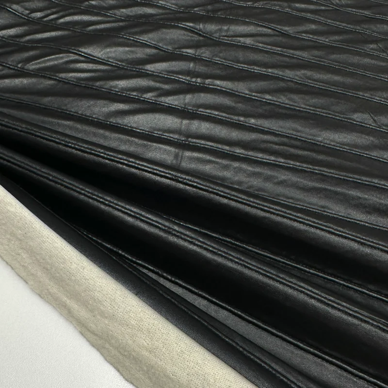 Tissu Matelassé Simili Cuir, Laine - Ravello