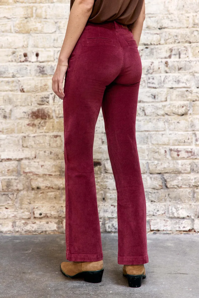 Sonny - Pantalon flare en velours