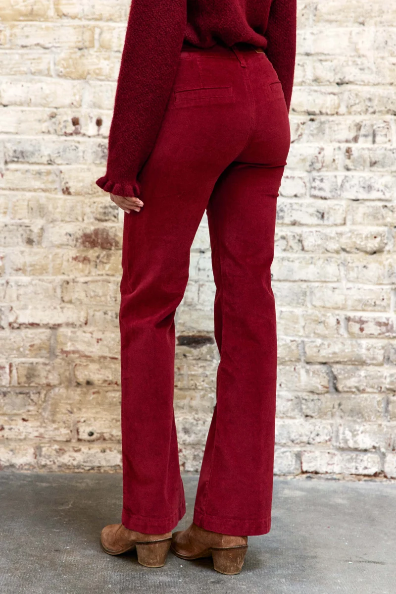 Sonny - Pantalon flare en velours
