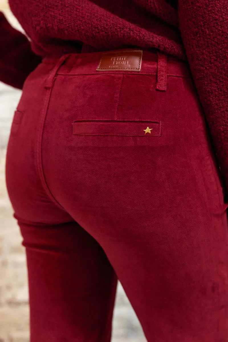 Sonny - Pantalon flare en velours