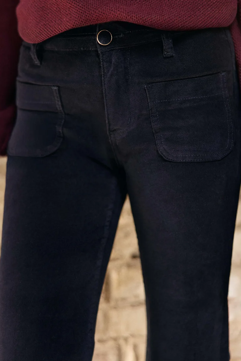 Sonny - Pantalon flare en velours