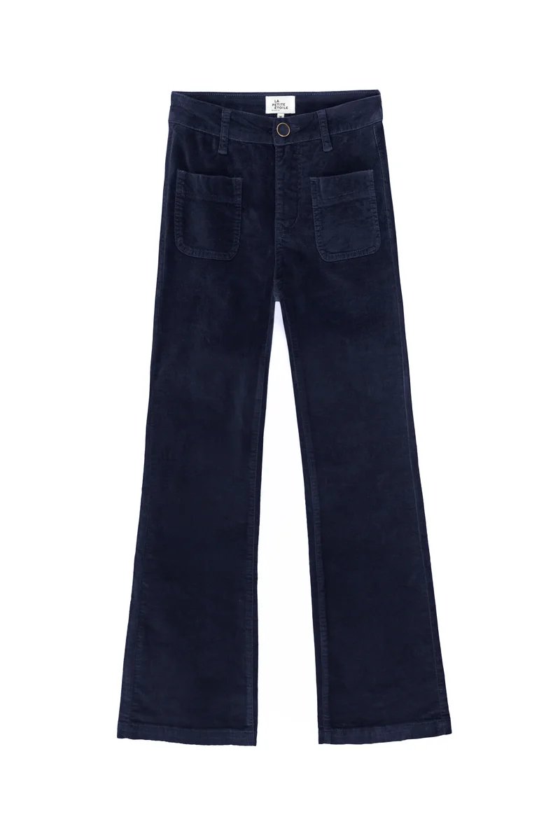 Sonny - Pantalon flare en velours