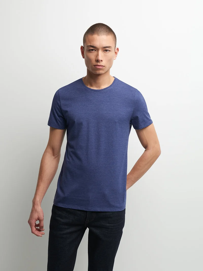 Tee shirt en coton supima® chiné