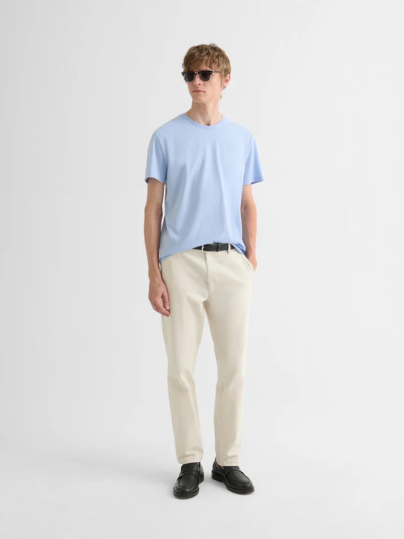 T-shirt col rond mélange coton Supima®
