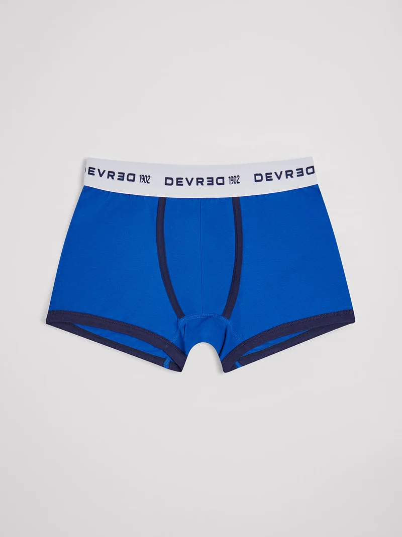 Boxer shorty bicolore en coton