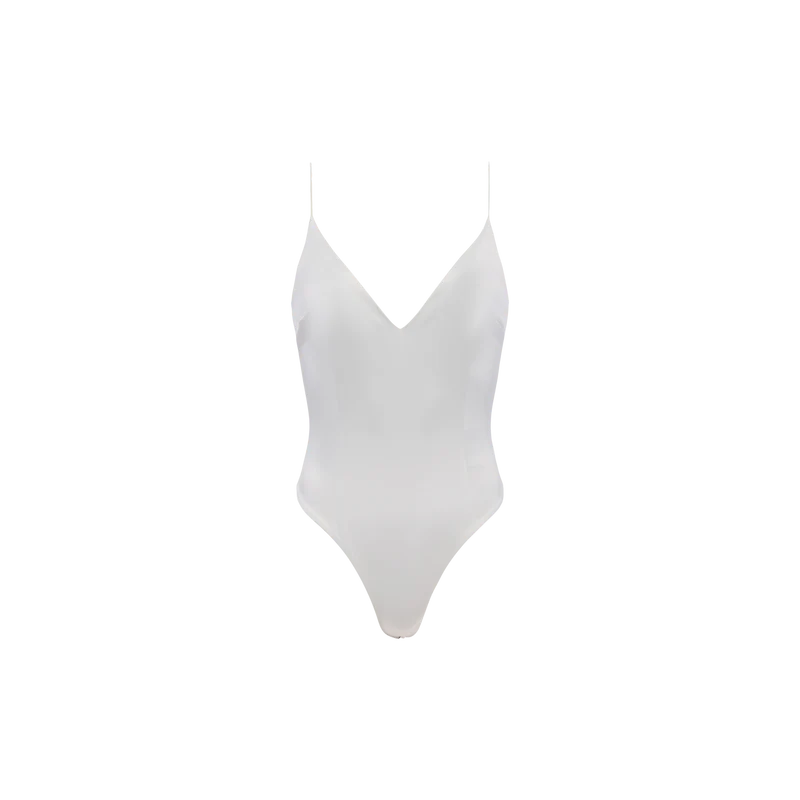 Dara Stretch Satin Bodysuit