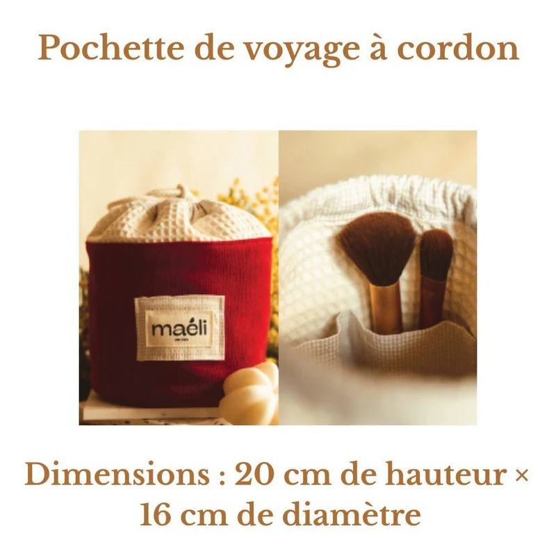 PATRON DE COUTURE PDF | Pochette de Voyage à Cordon | Maéli Paris | FRANÇAIS SEULEMENT | A4 SEULEMENT