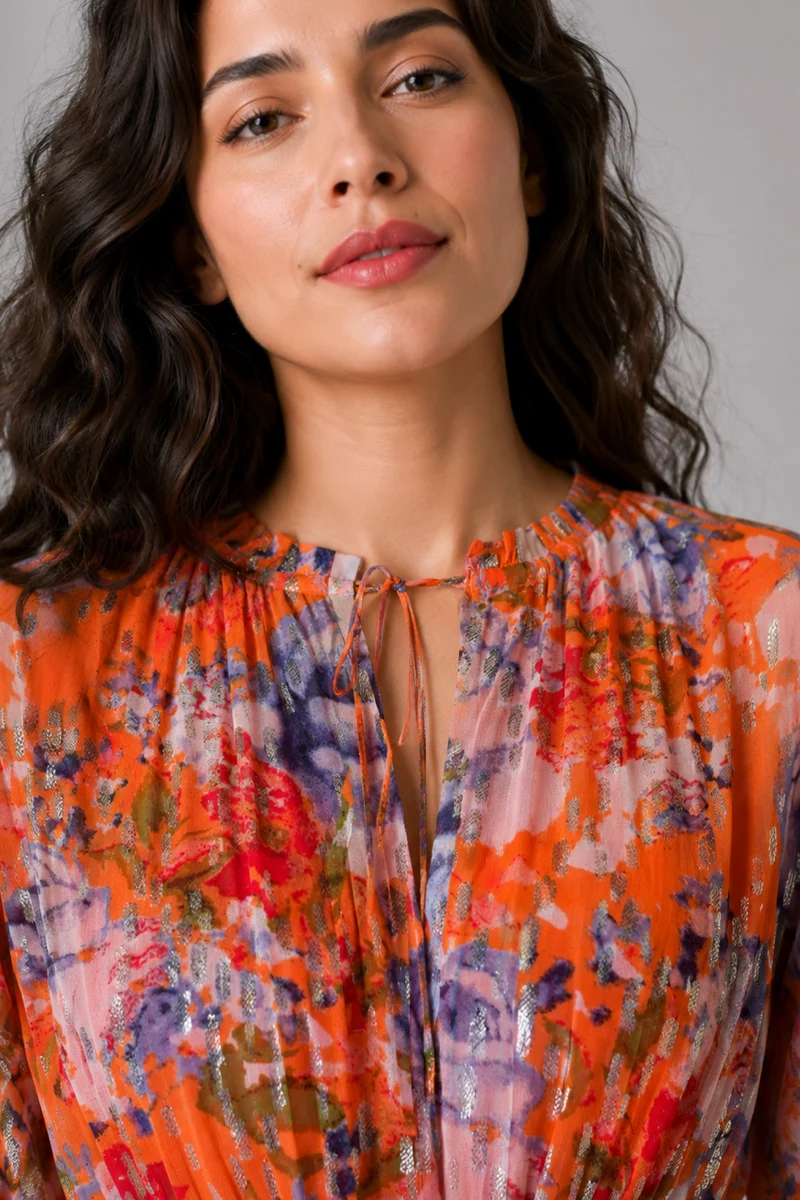 Orlena|Viscose Smocked Waist Mini Dress