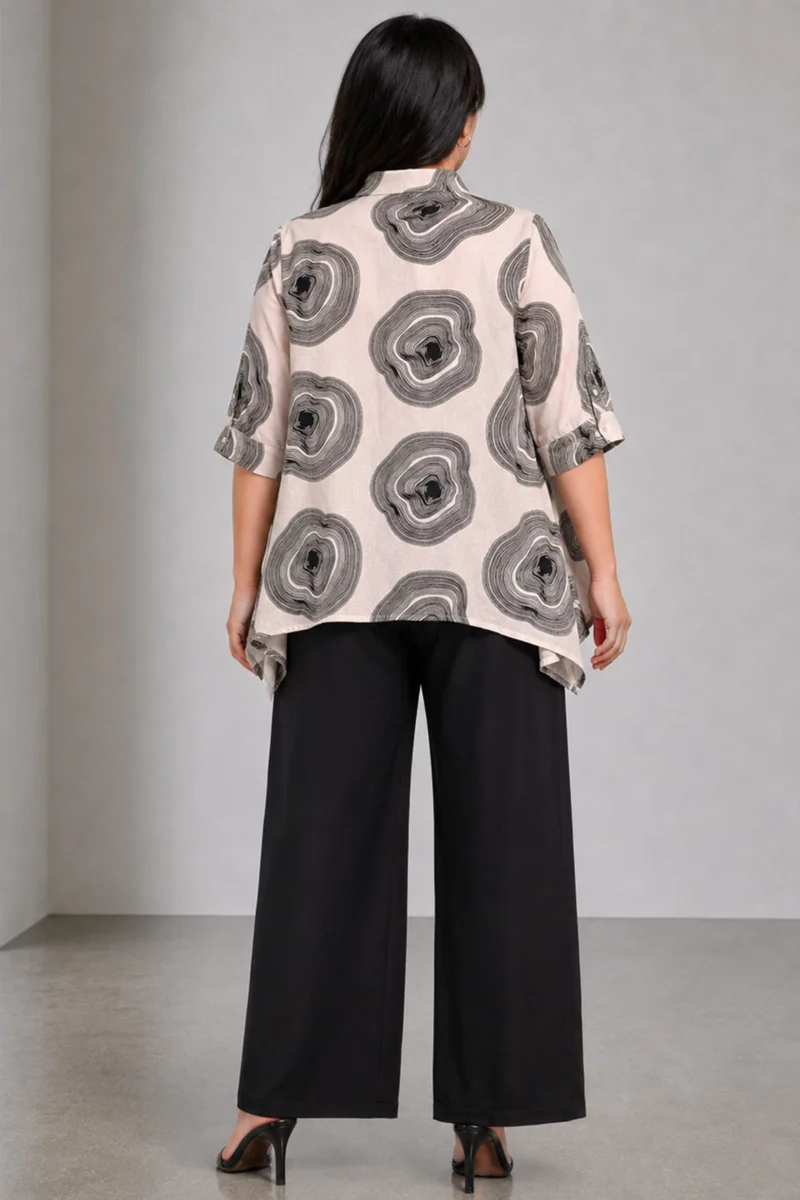 Noren|Cotton Handkerchief Hem Shirt