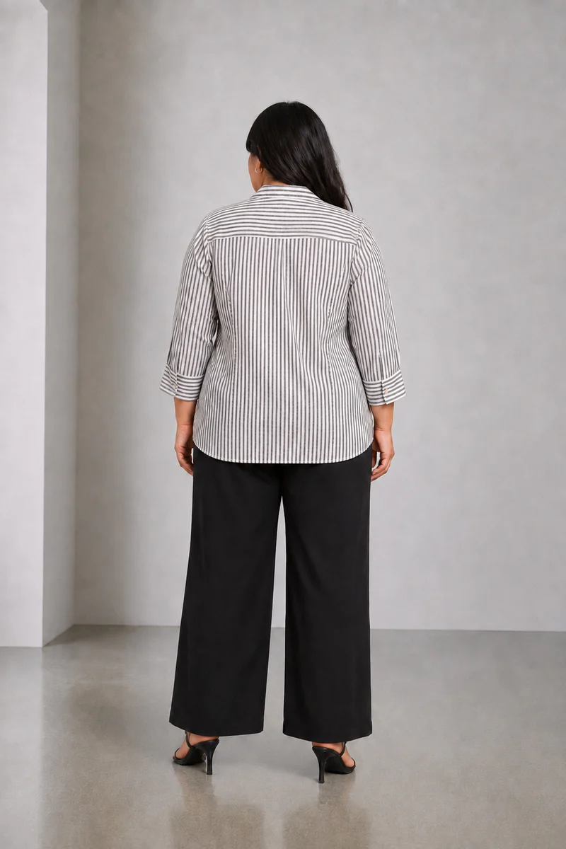 Ceris|Cotton Shirt With Tieup