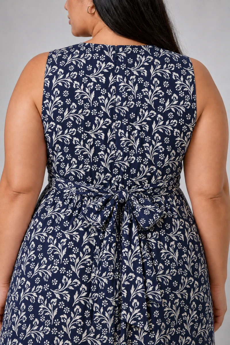 Elys|Printed Twist Knot Dress