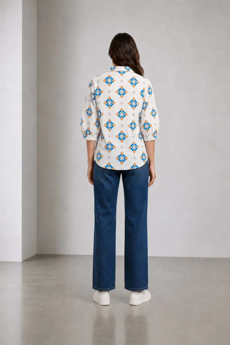 Nivia|Viscose Printed Relaxed Shirt