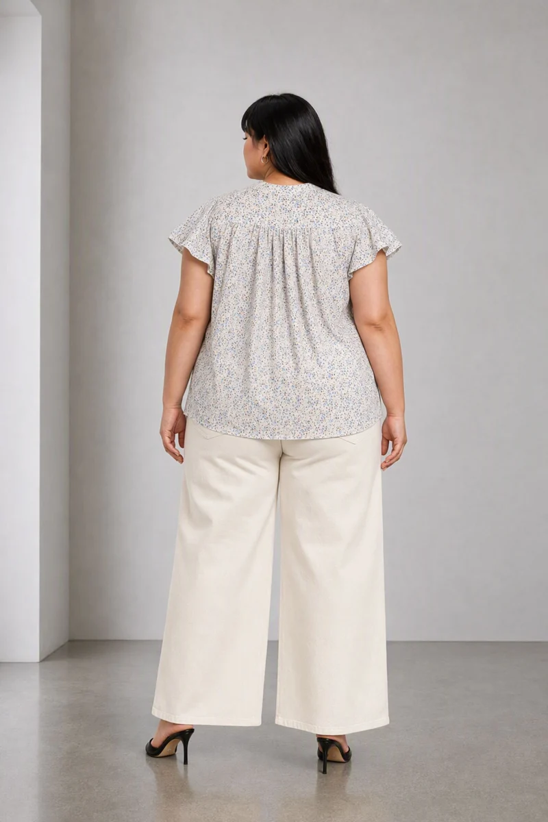 Pintor|Cotton Relaxed Fit Pintuck Top