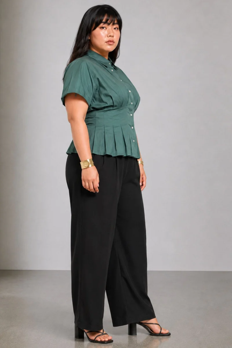Brava|Cotton Pleated Shirt