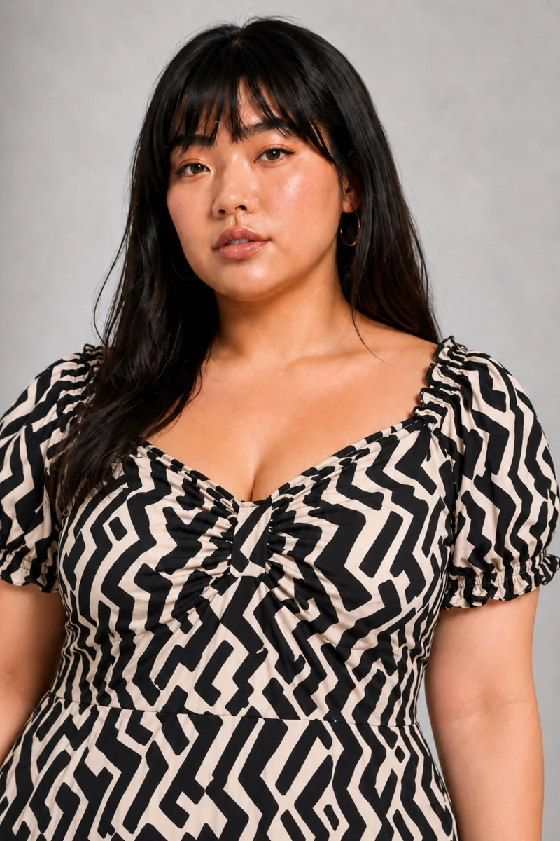 Civelle|Viscose Midi Dress