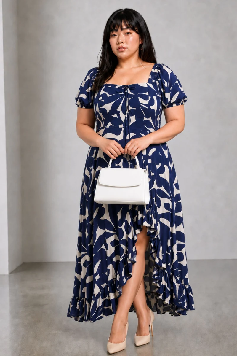 Calyx|Viscose Highlow Maxi Dress