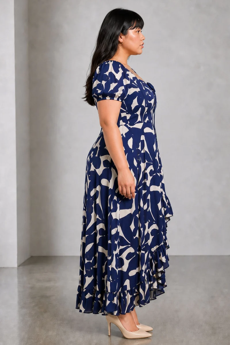 Calyx|Viscose Highlow Maxi Dress
