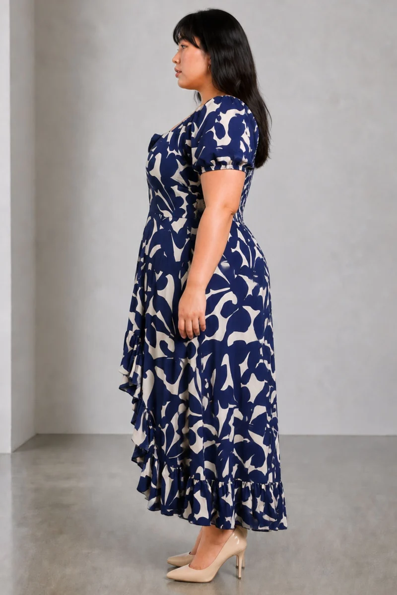 Calyx|Viscose Highlow Maxi Dress