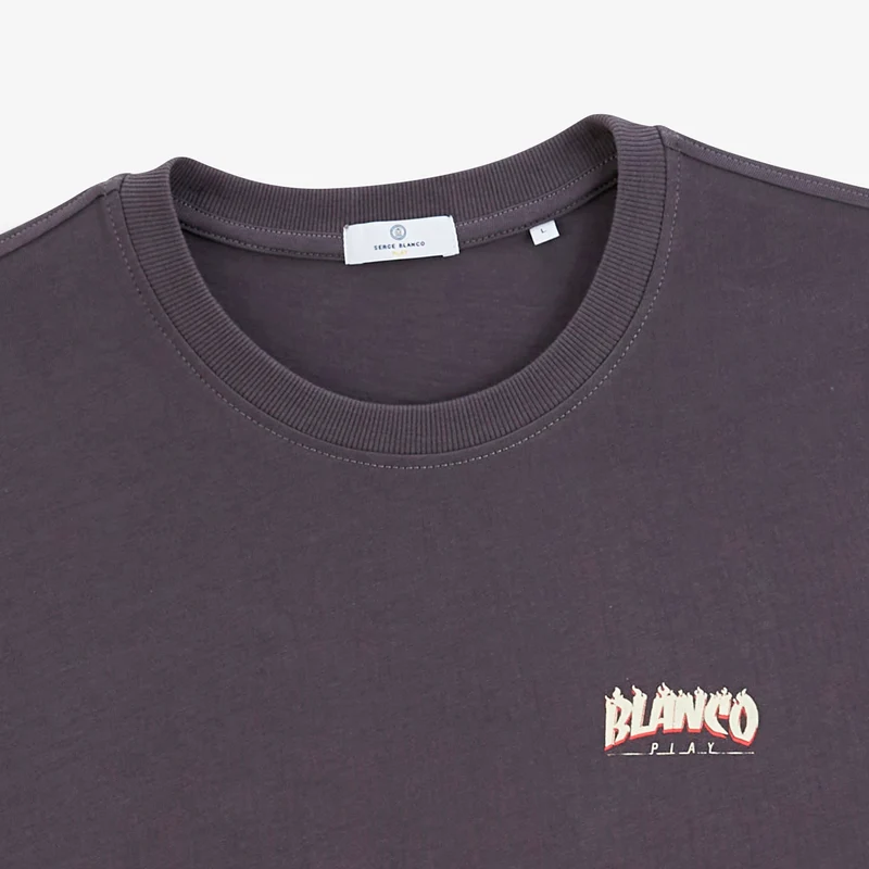 T-shirt manches courtes oversize gris Hardboiled SBPLAY