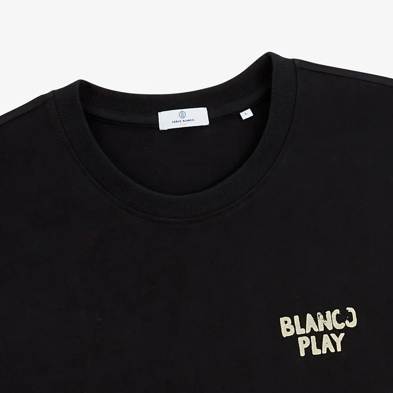 T-shirt manches courtes oversize noir Spice-Up Ya Life SBPLAY