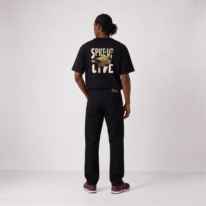 T-shirt manches courtes oversize noir Spice-Up Ya Life SBPLAY