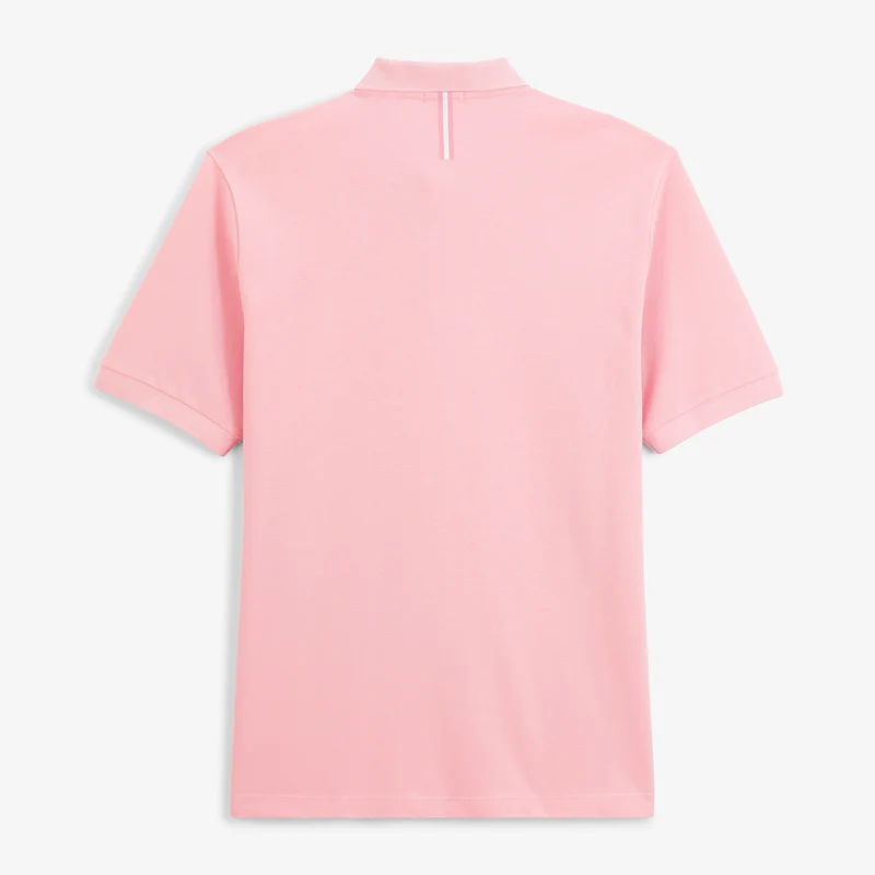 Polo piqué manches courtes 100% coton rose Lucas