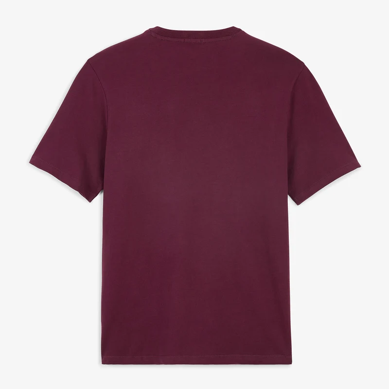T-shirt manches courtes col rond 100% coton rouge Théo