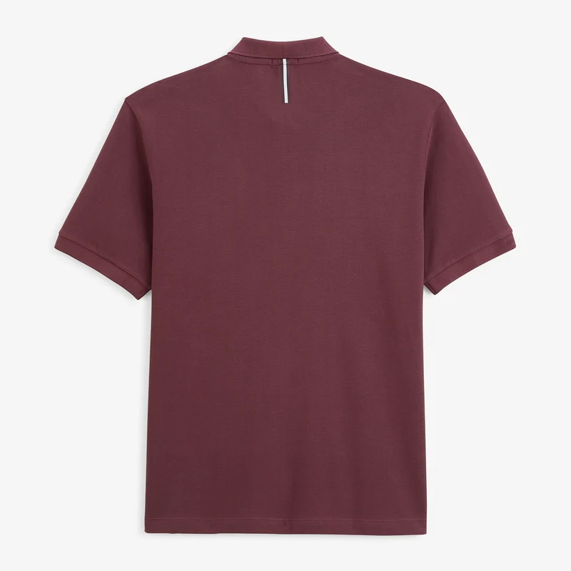 Polo piqué manches courtes 100% coton rouge Lucas