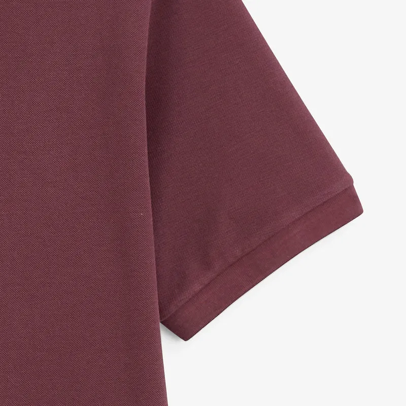 Polo piqué manches courtes 100% coton rouge Lucas