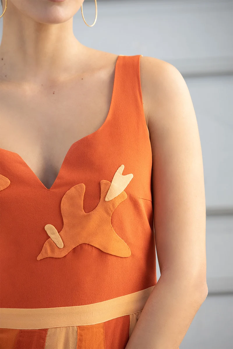 Robe en soie Hibiscus