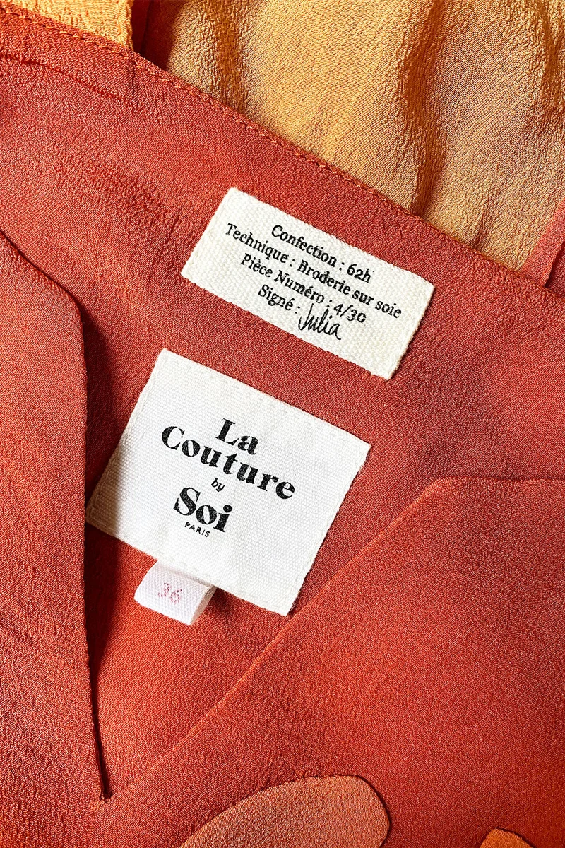 Robe en soie Hibiscus