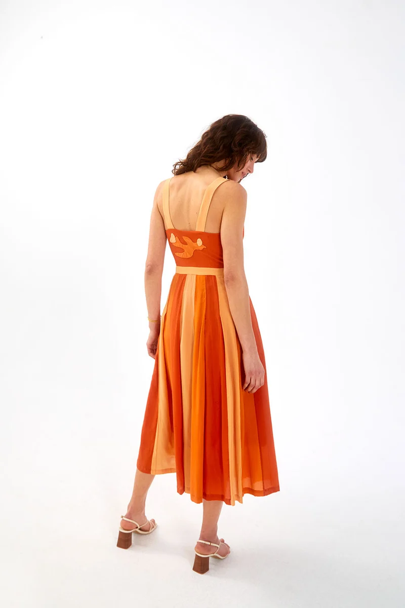 Robe en soie Hibiscus