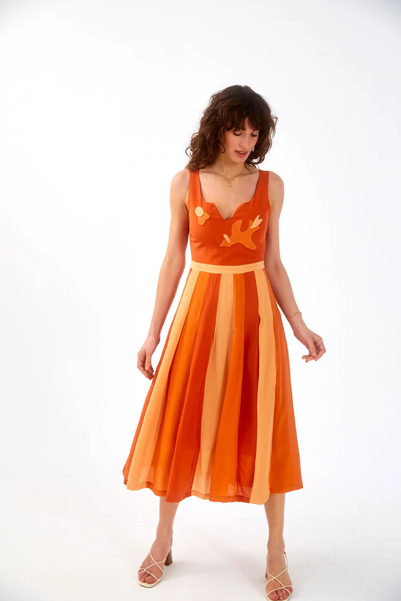 Robe en soie Hibiscus