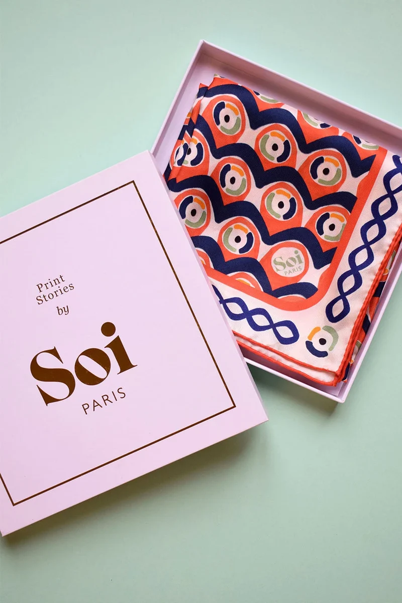 Foulard en soie Prunelle