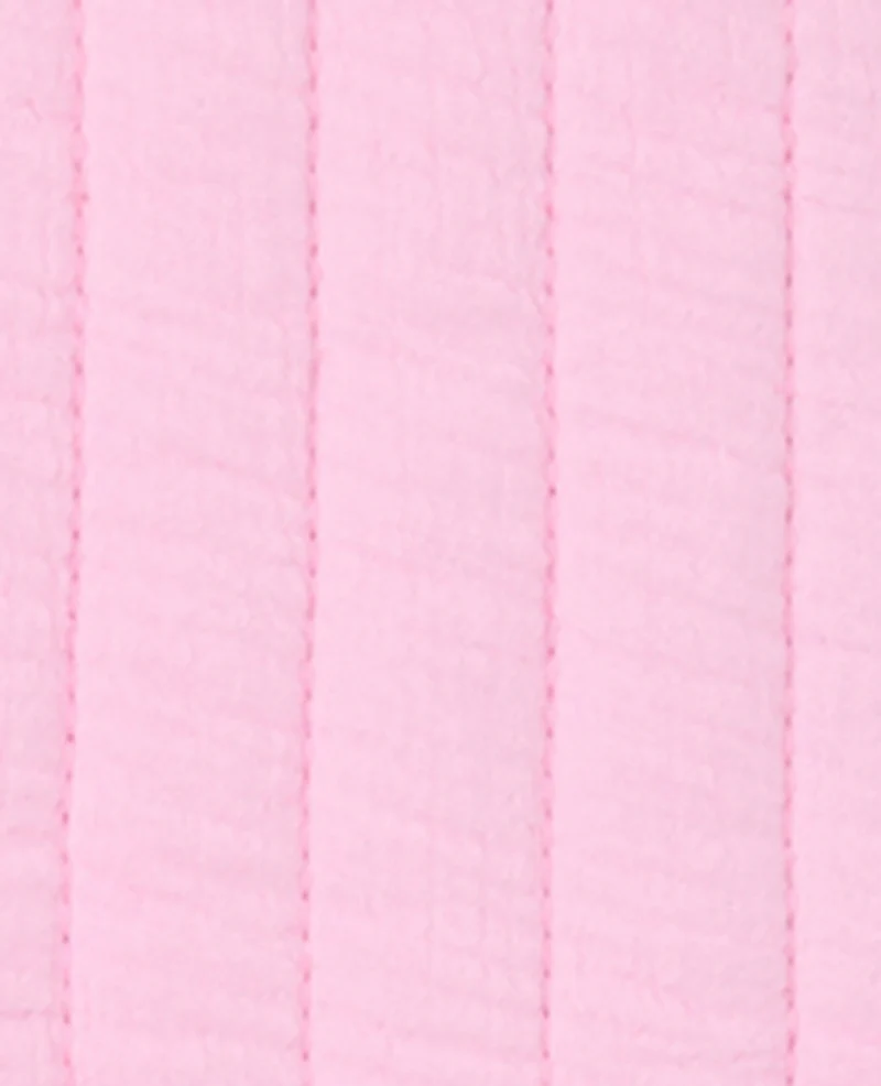 Veste sans manches en gaze de coton matelassée