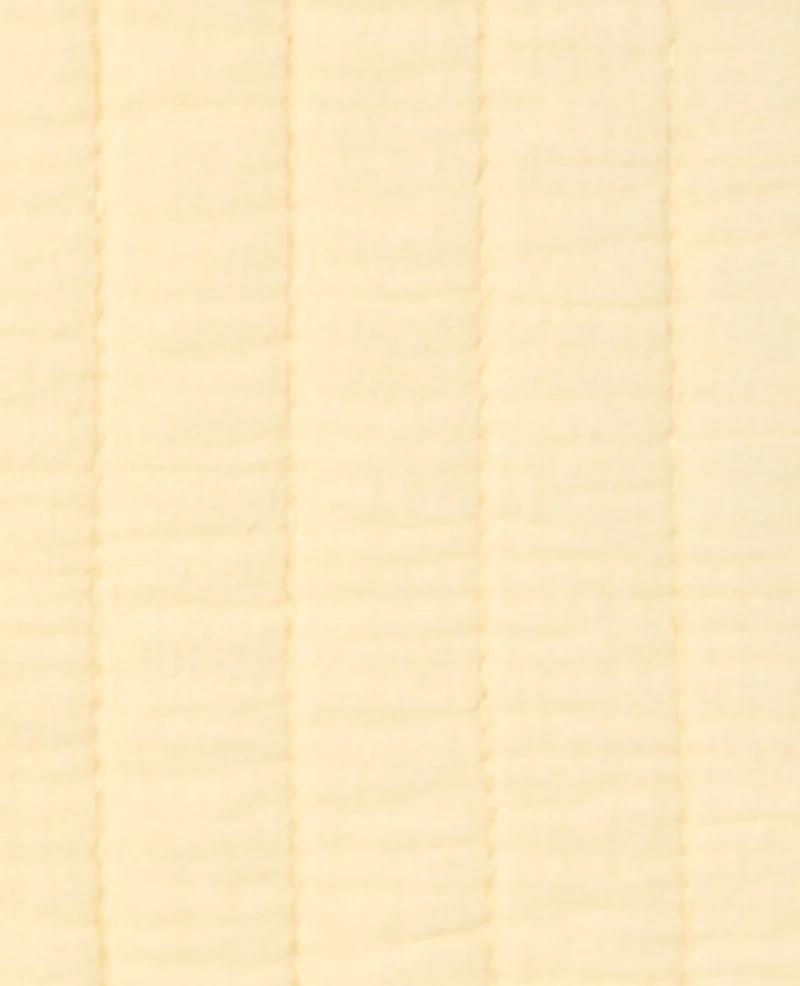 Veste sans manches en gaze de coton matelassée