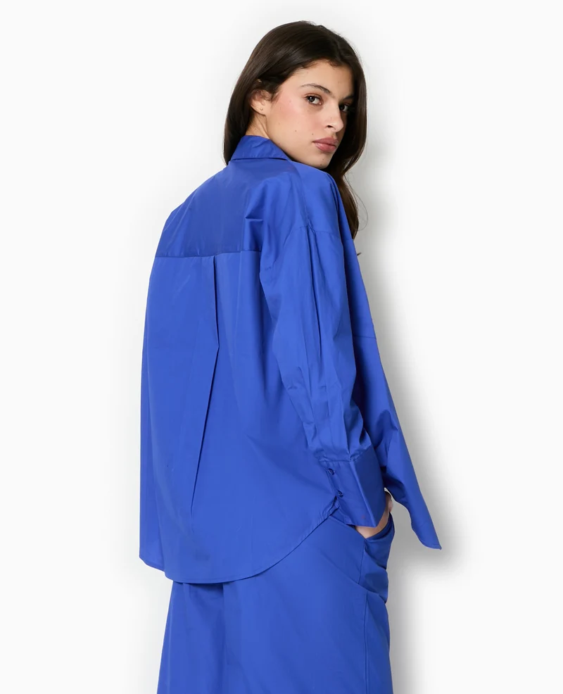 Chemise oversize avec poches