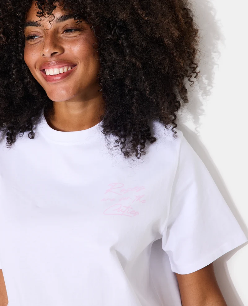 T-shirt oversize avec print poitrine et dos