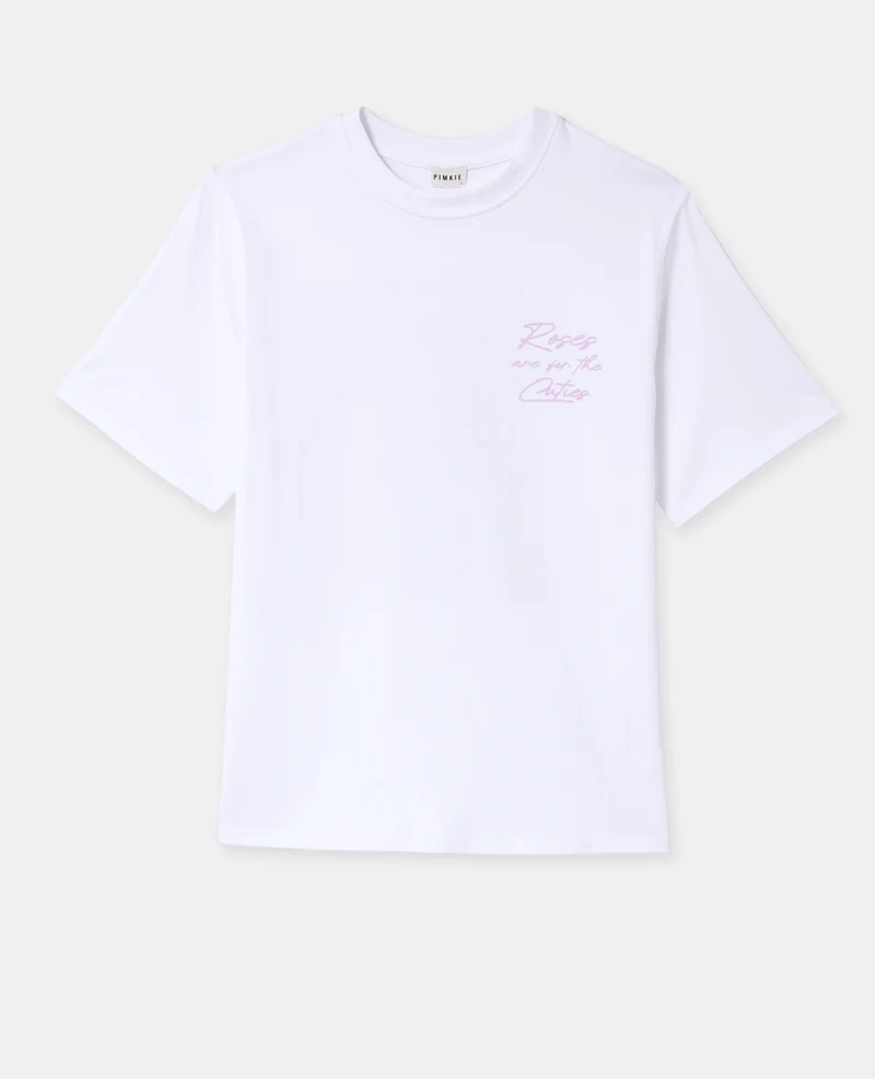 T-shirt oversize avec print poitrine et dos