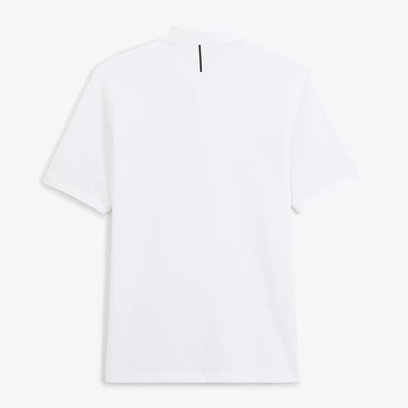 Polo piqué manches courtes 100% coton blanc Lucas