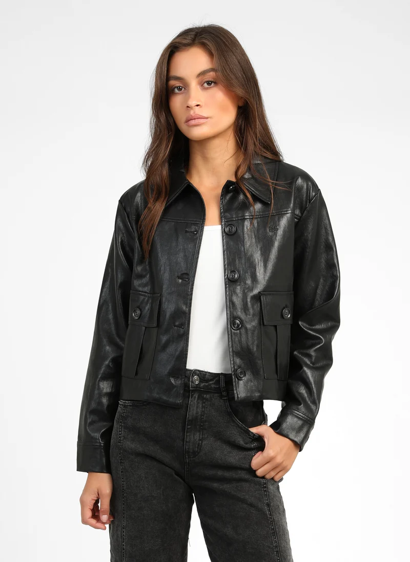 VESTE CHARLY noir