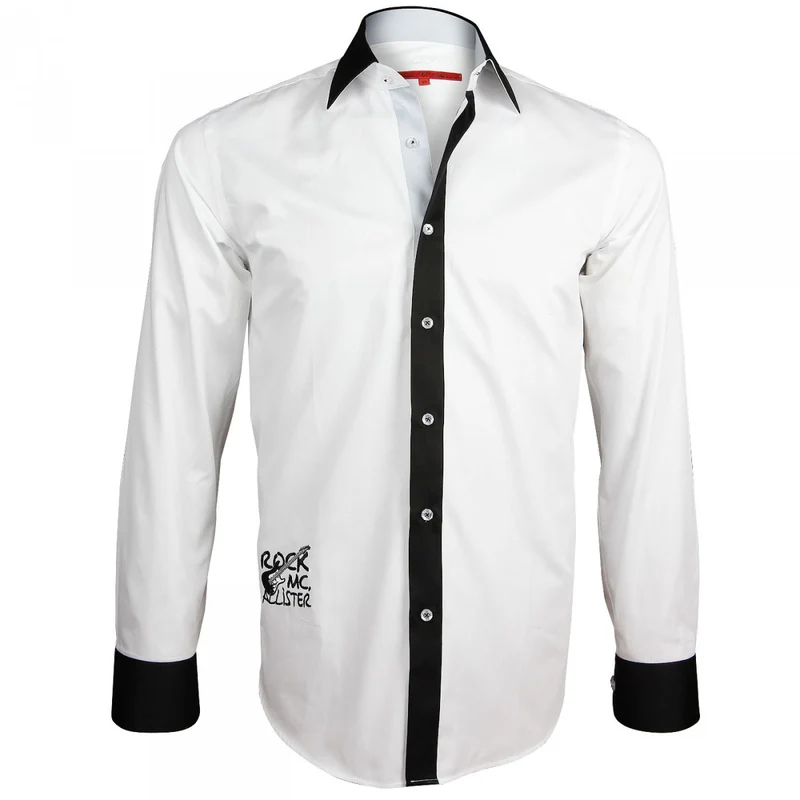 Chemise homme brodée coupe cintrée JIMMY Andrew Mac Allister