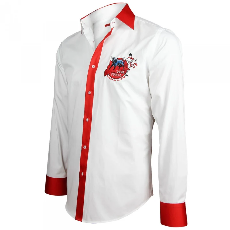 Chemise homme brodée coupe cintrée FERIA Andrew Mac Allister